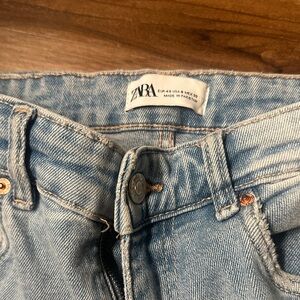 Zara Sky Blue Denim Pants